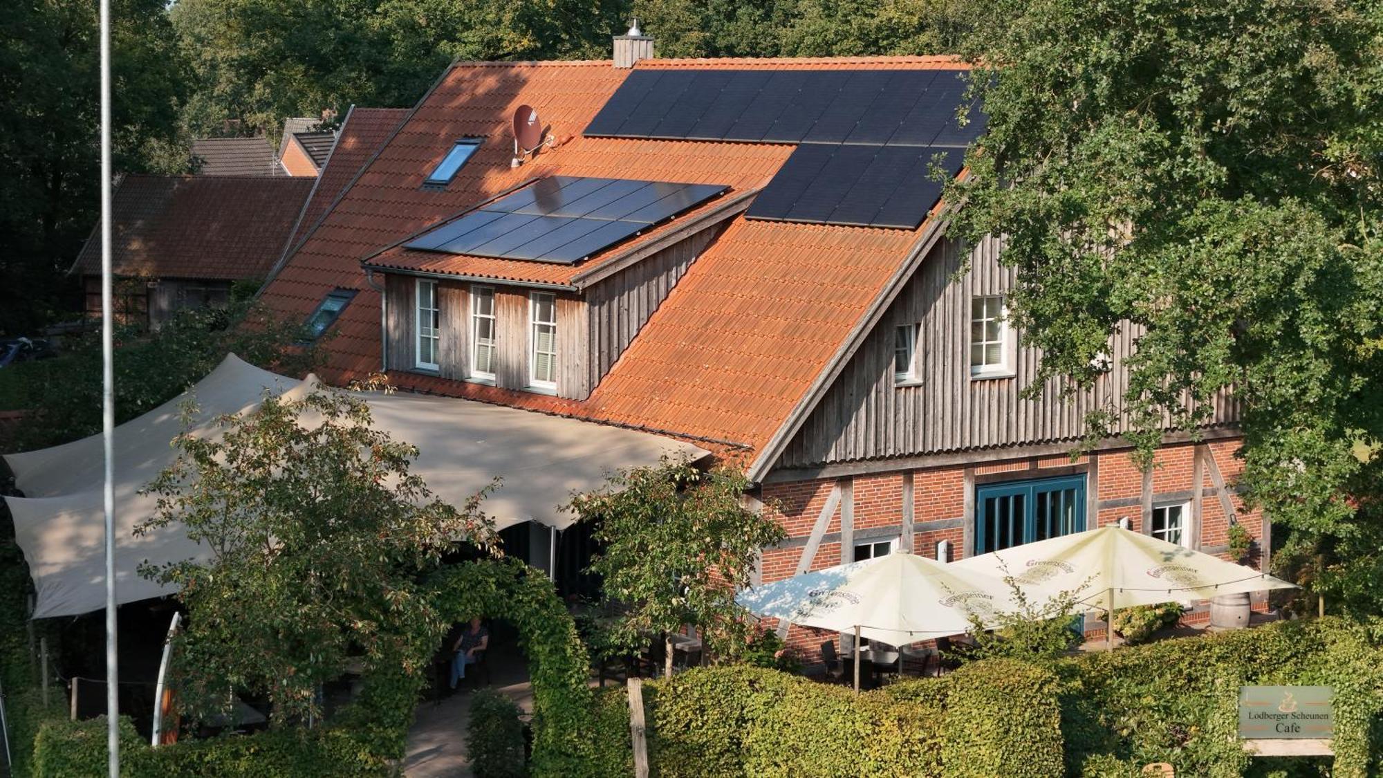 DZ/EZ Lodberger Scheunencafe Loningen Zimmer foto